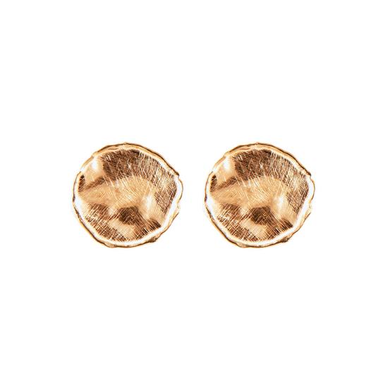 Gold Over Sterling Wavy Post Earring