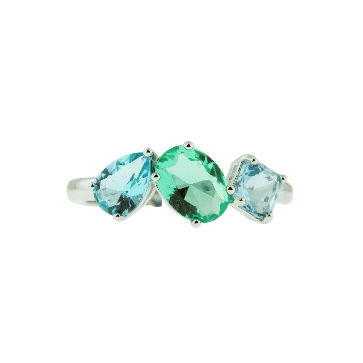 Sterling Silver Splash Ring