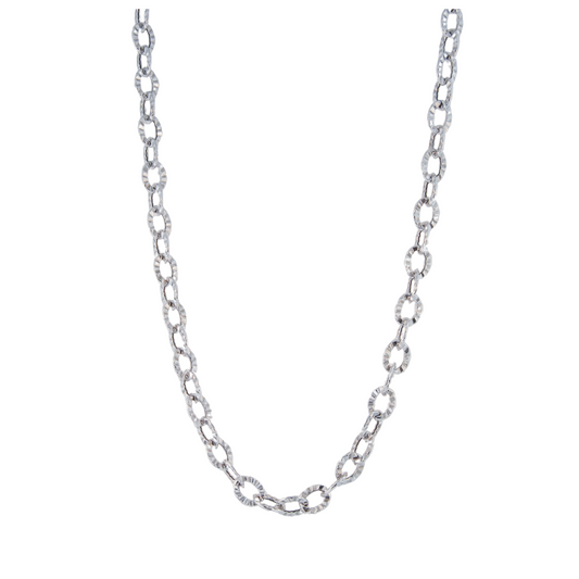 Sterling Silver Medium Sparkle Chain Necklace