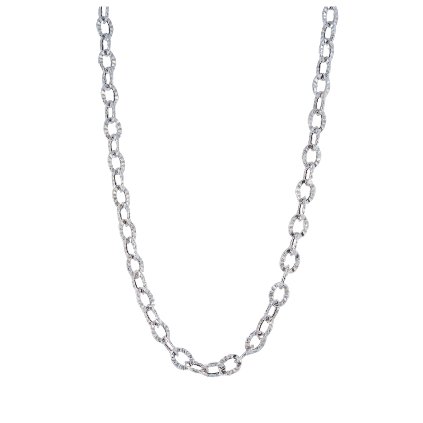 Sterling Silver Medium Sparkle Chain Necklace