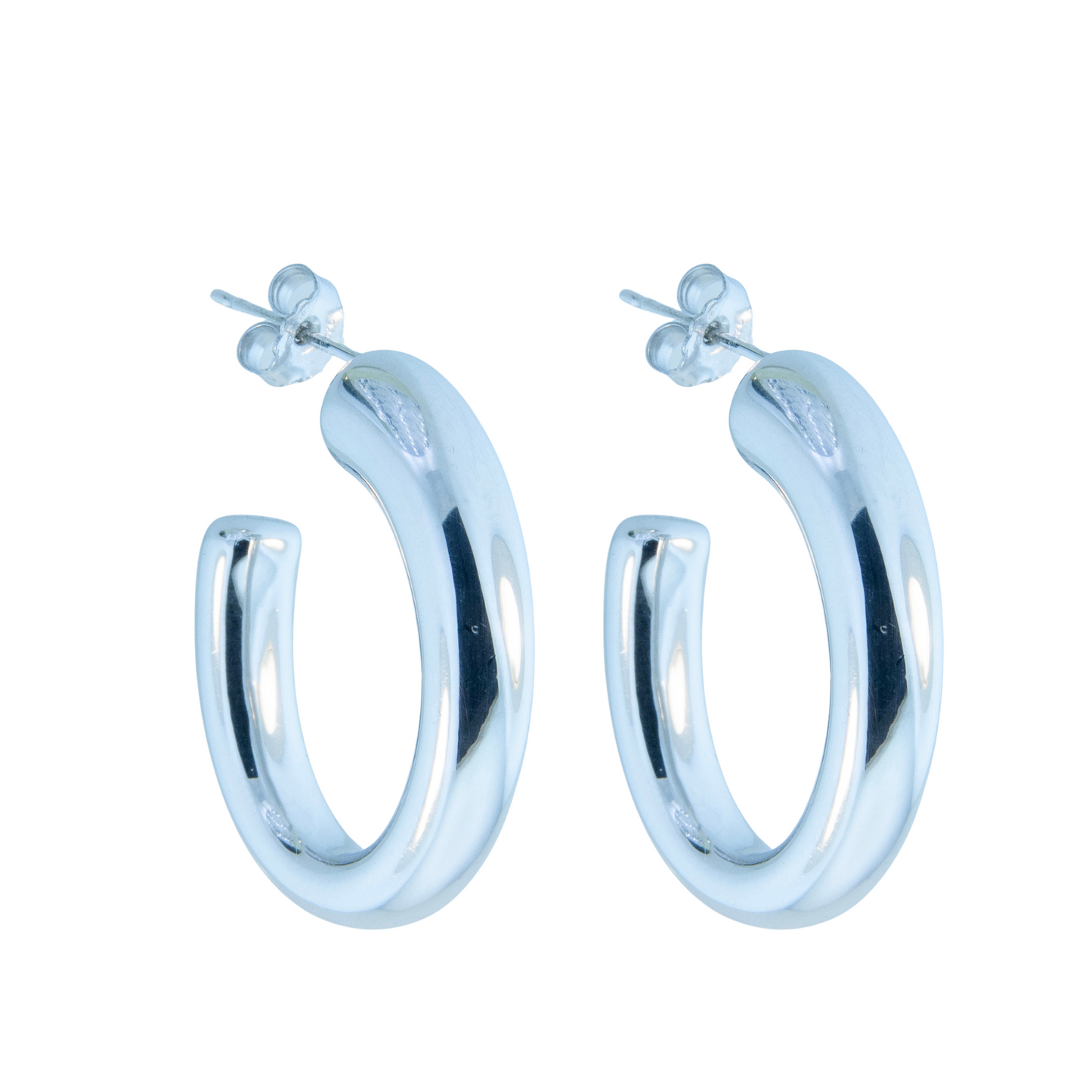Sterling Silver Large Scoop Hoop Earring