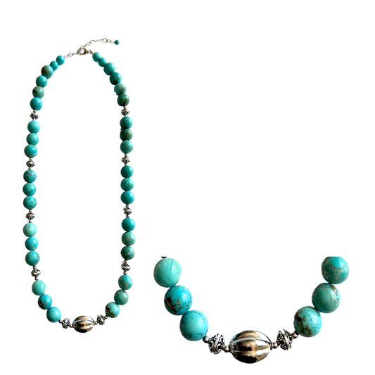 Sterling Silver Robin's Egg Turquoise Necklace