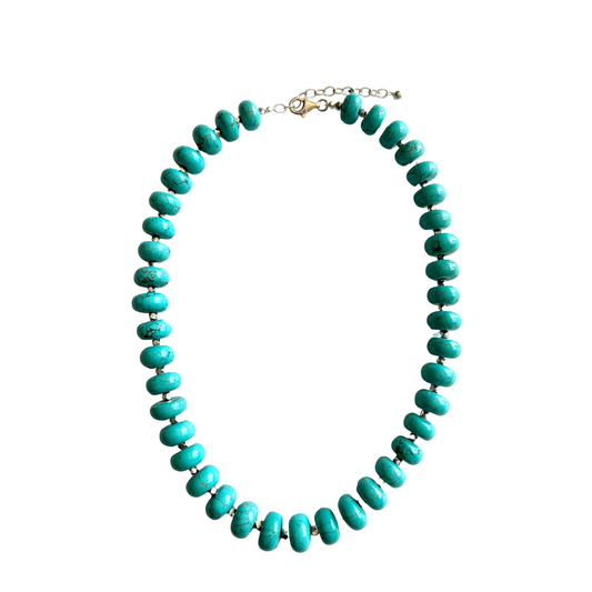Sterling Silver Turquoise Bold Candy Necklace