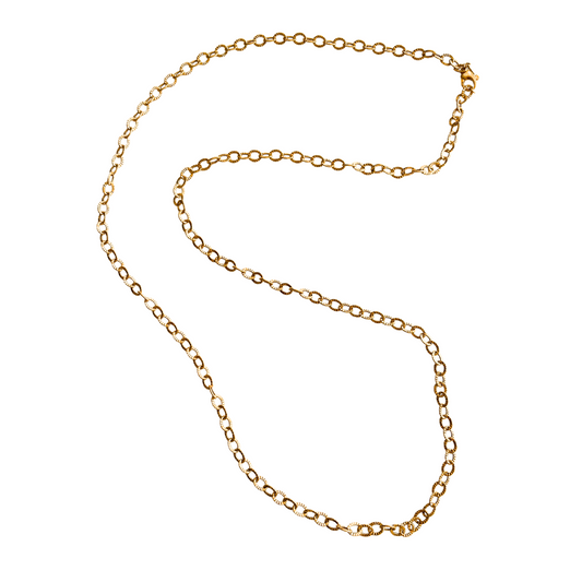 Gold Over Sterling Large Sparkle Chain