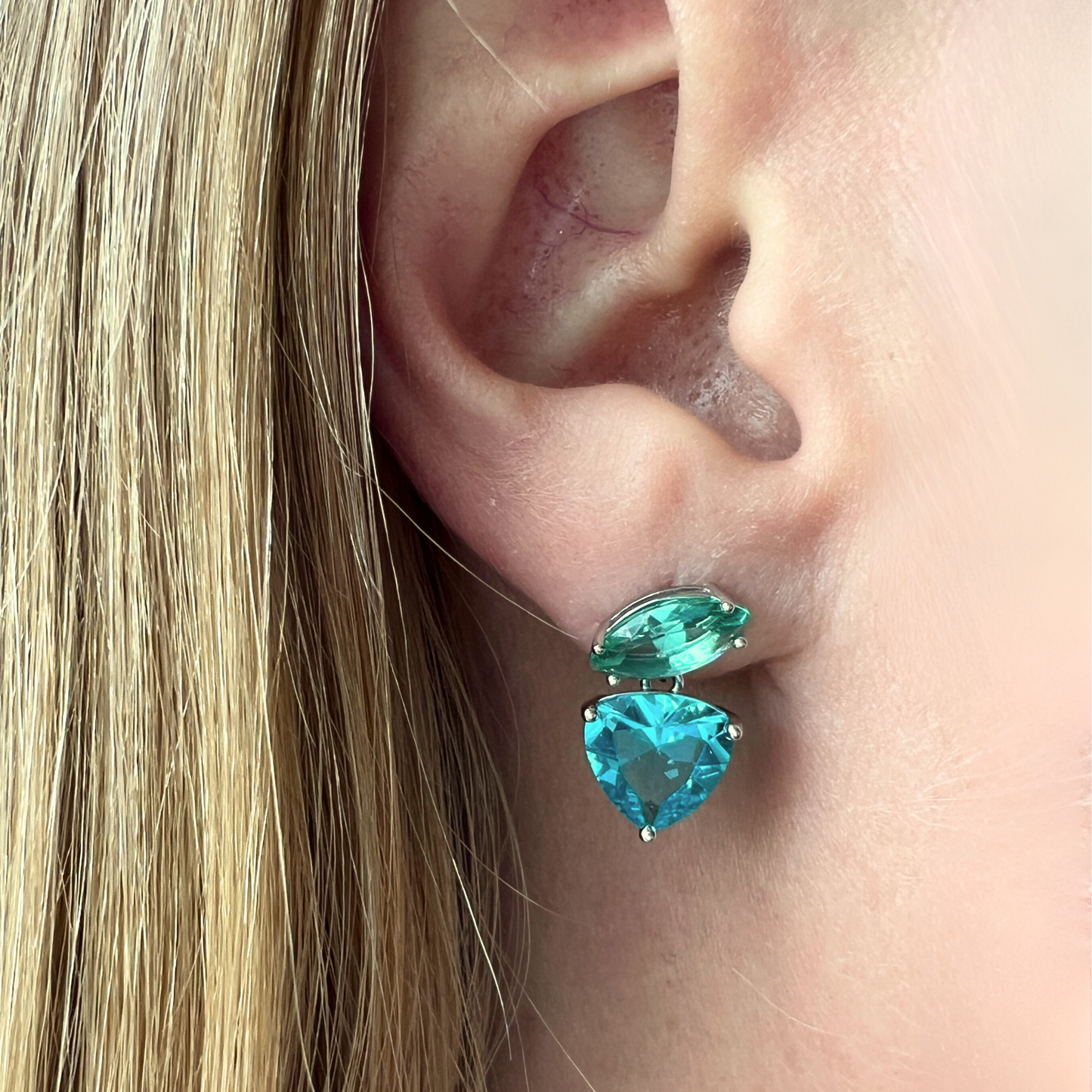 Sterling Silver Splash Earring