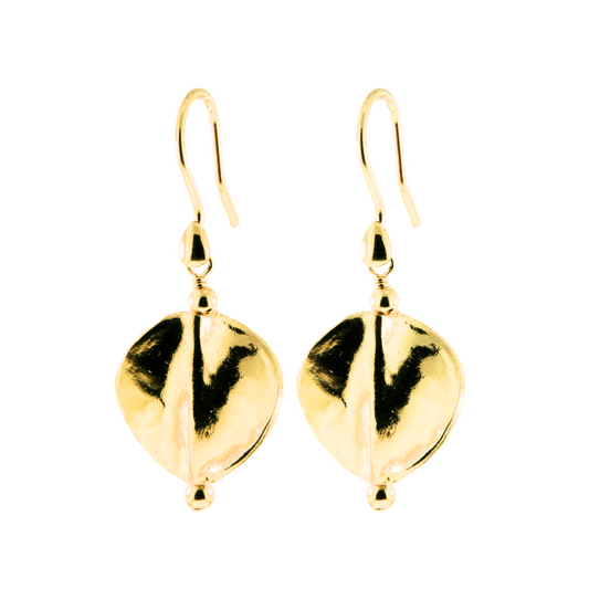 Gold Over Sterling Twisted Petal Earring