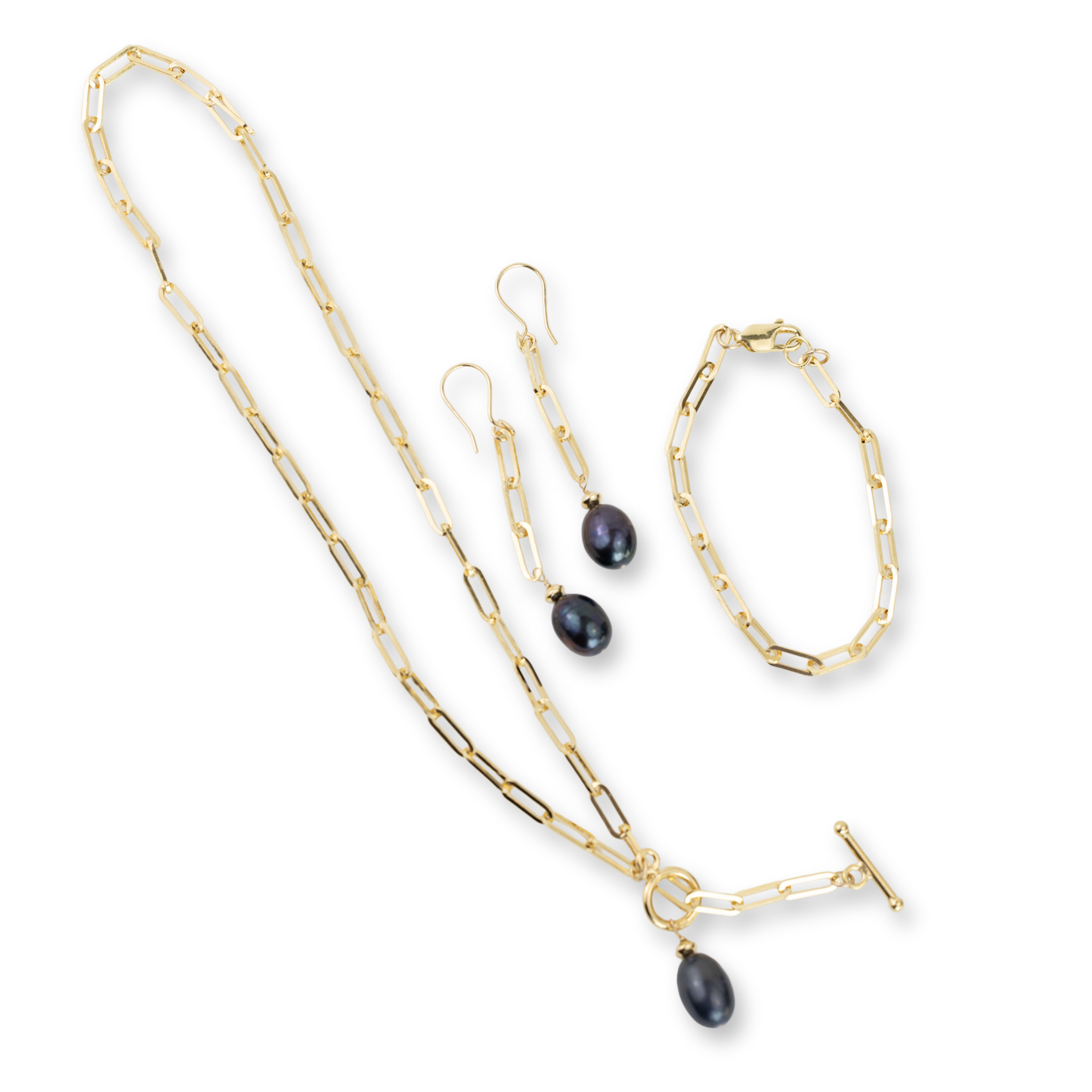 Gold Over Sterling Heavy Paperclip Bracelet