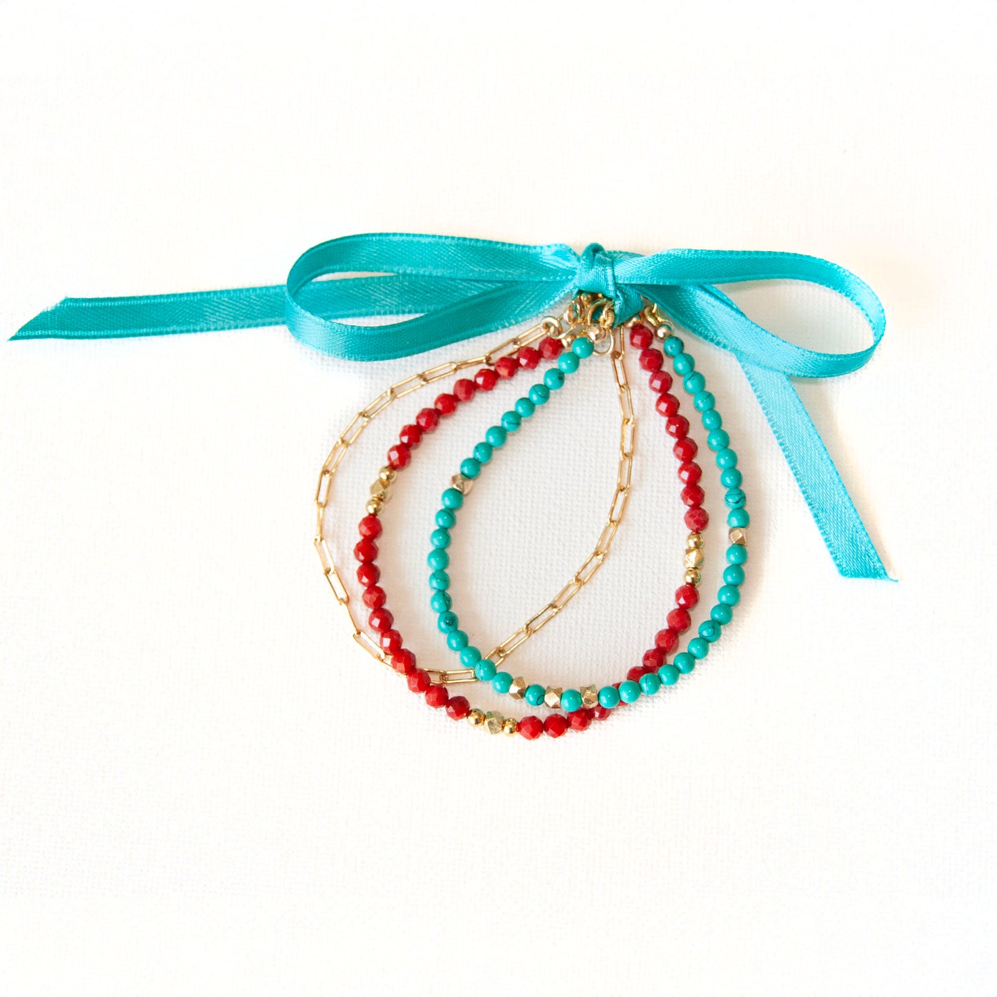 Gold Over Sterling Paperclip Bracelet