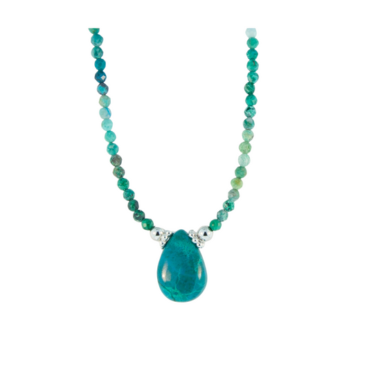 Sterling Silver Arizona Ombre Turquoise Necklace
