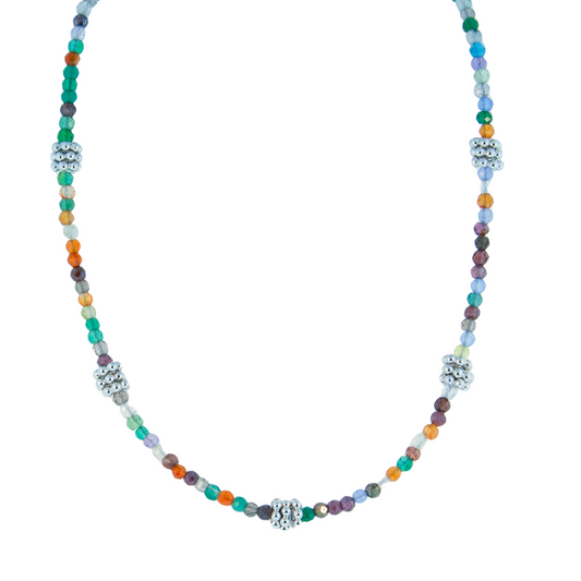 Sterling Silver Rainbow of Happiness Necklace