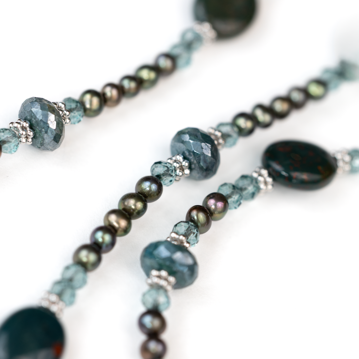 Sterling Silver Evergreen Rope Necklace