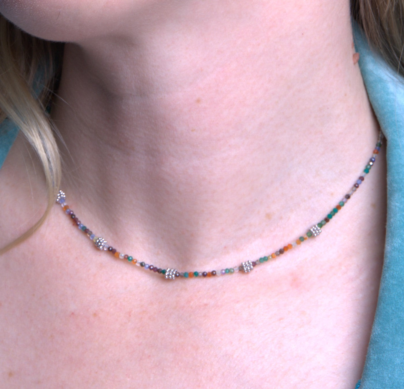 Sterling Silver Rainbow of Happiness Necklace