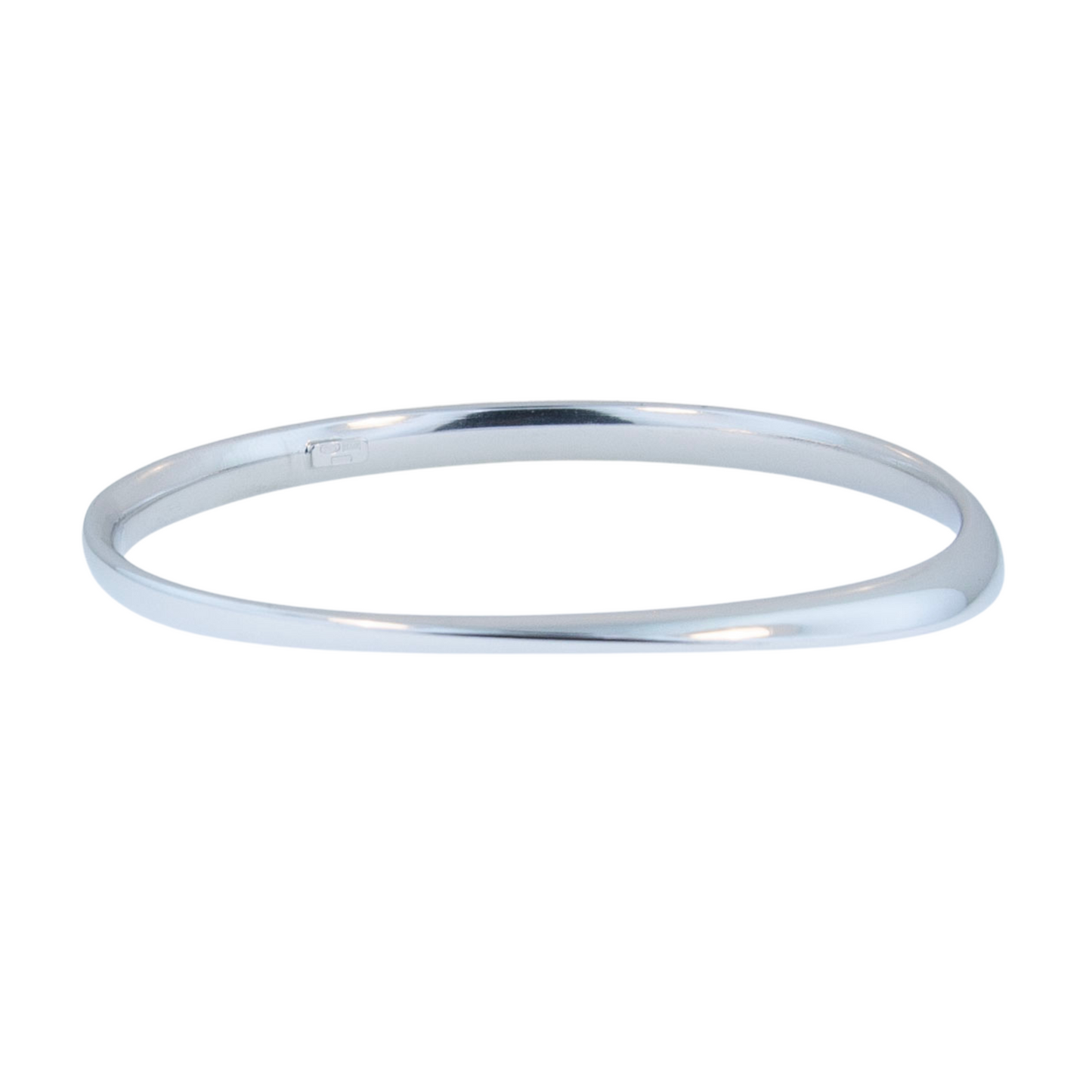 Sterling Silver Wave Bangle Bracelet