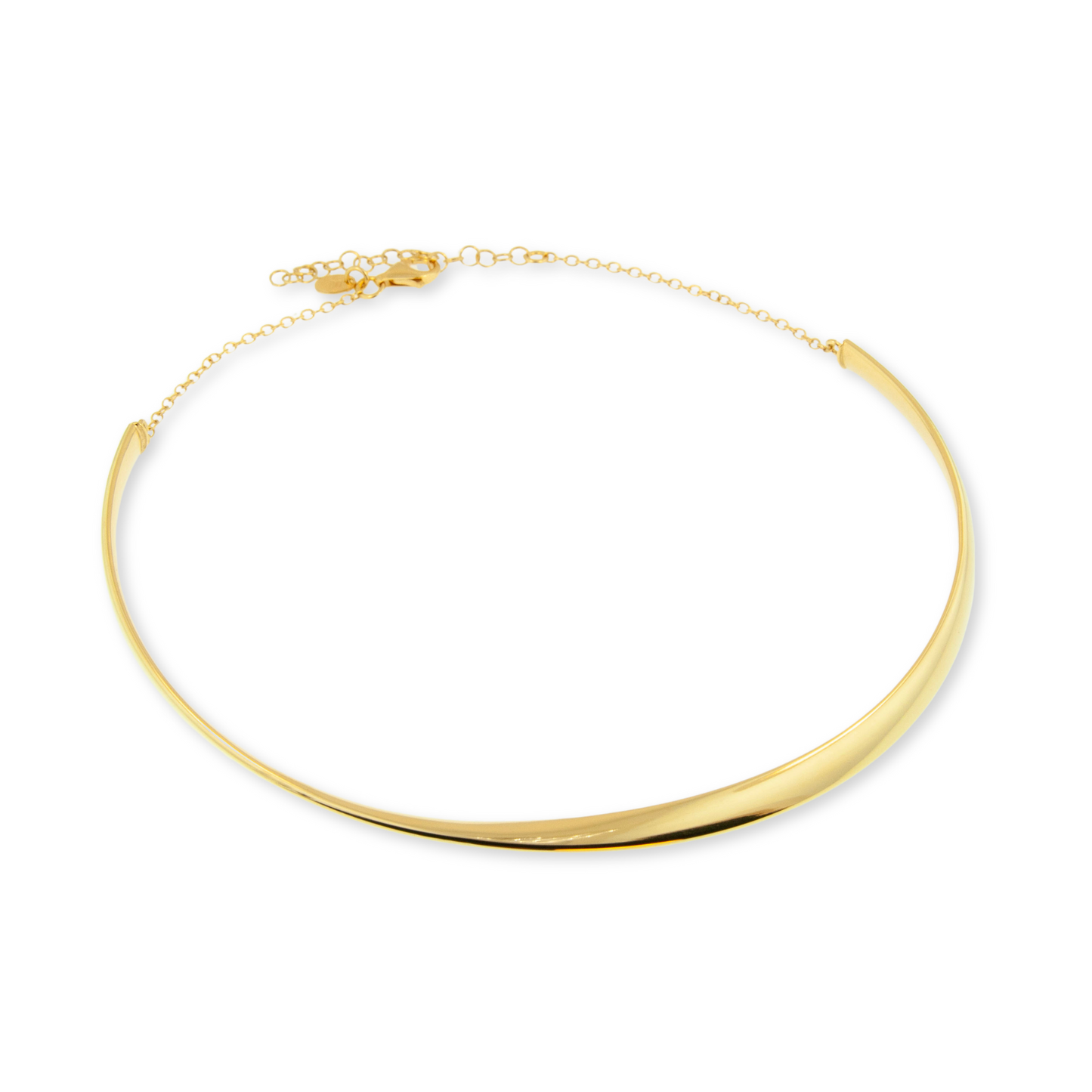 Gold Over Sterling Wave Necklace