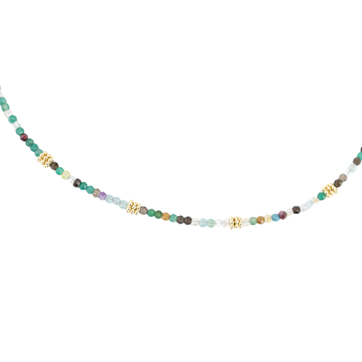 Gold Over Sterling Rainbow of Happiness Necklace