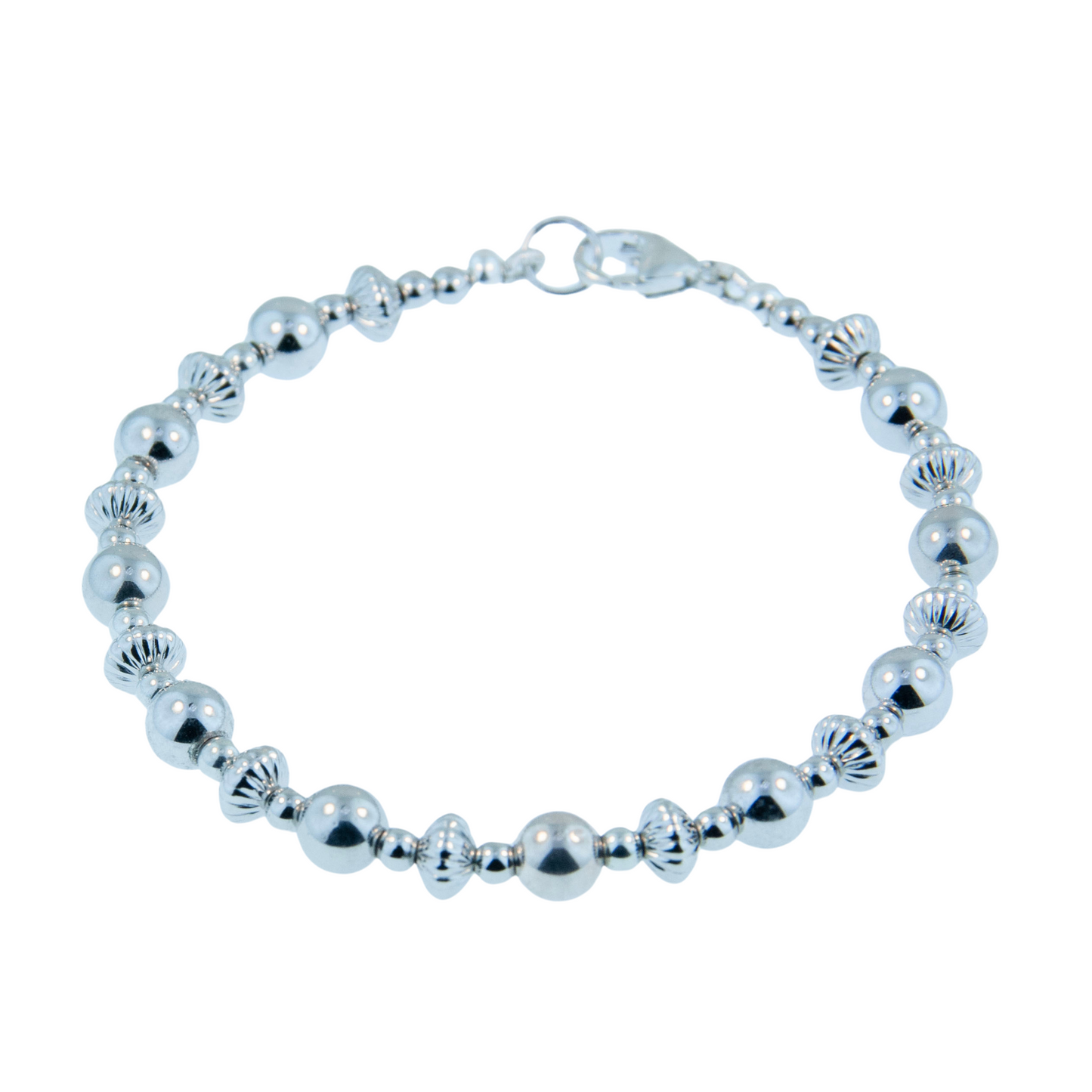 Sterling Silver Bead Medley Bracelet