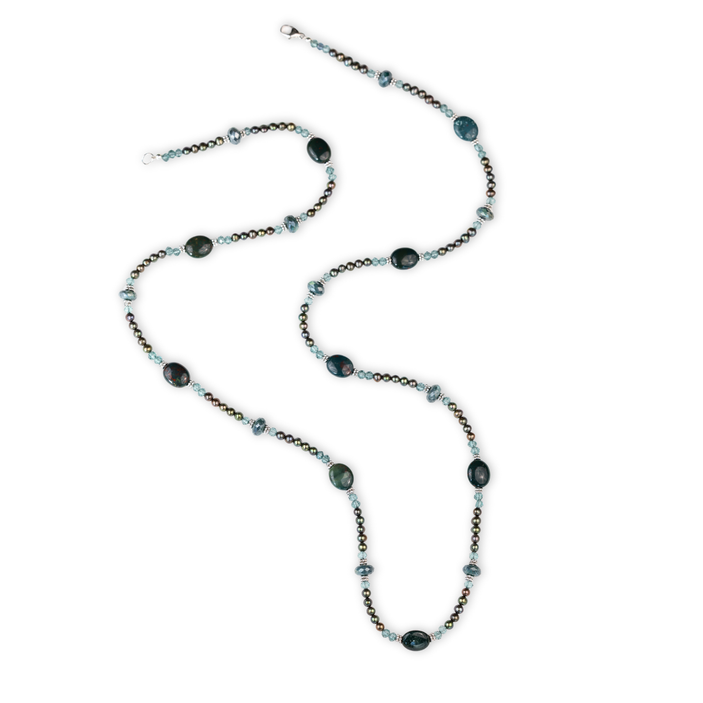 Sterling Silver Evergreen Rope Necklace