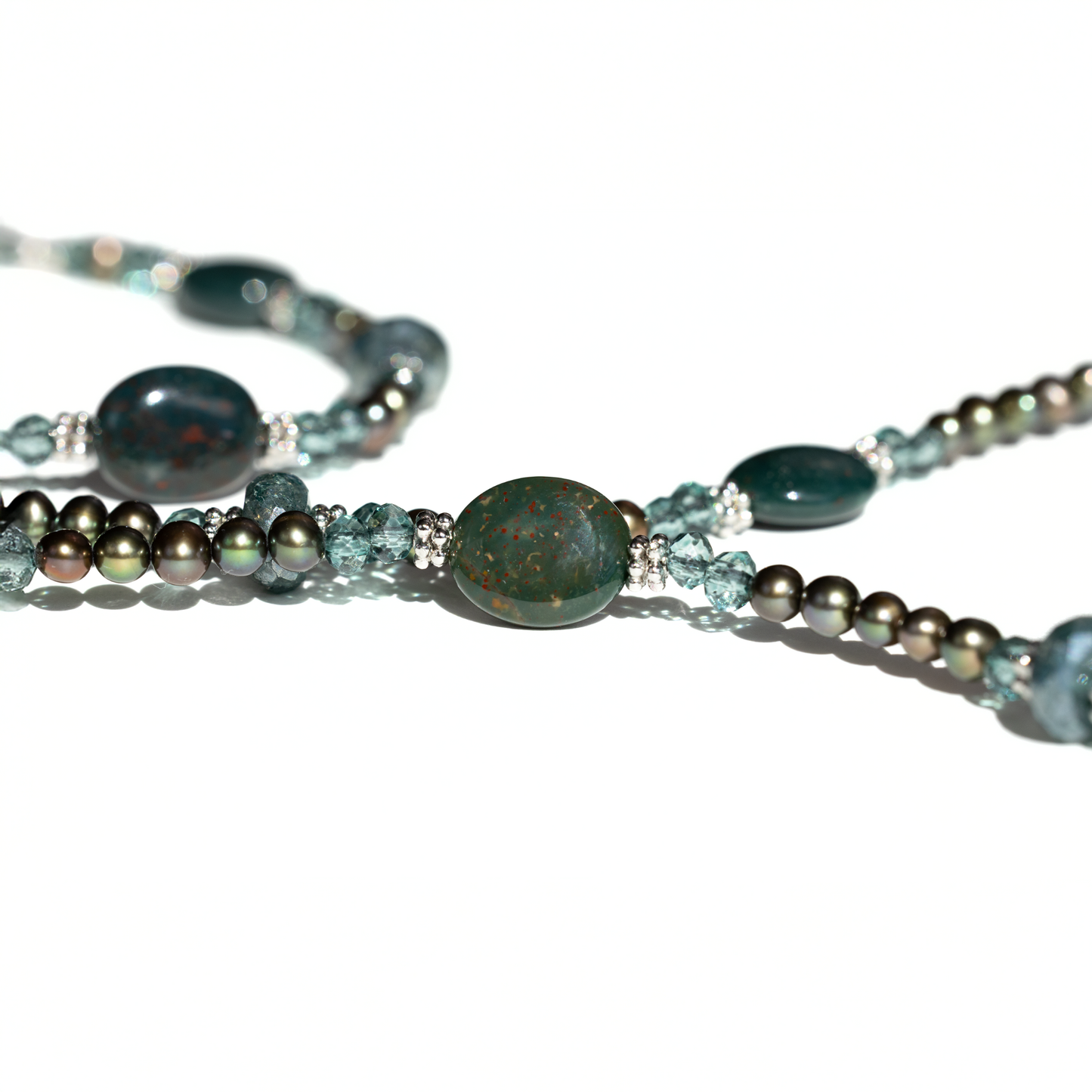 Sterling Silver Evergreen Rope Necklace