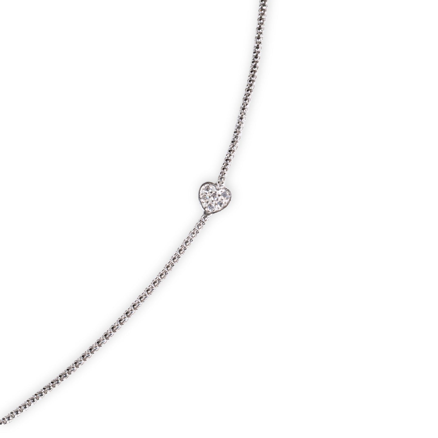 SS Baby CZ Heart Bracelet