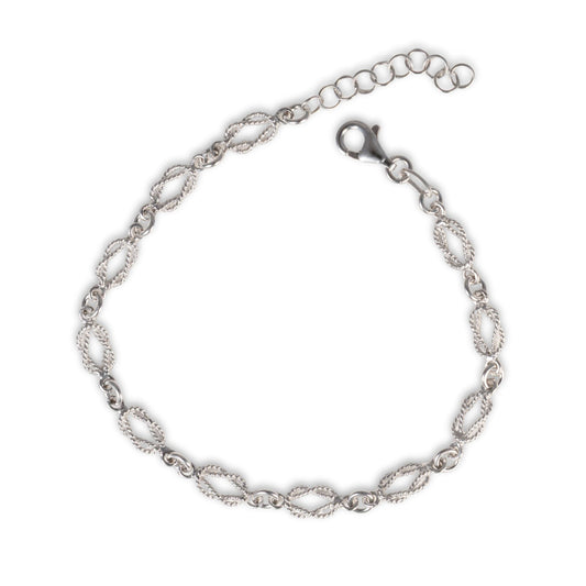 SS Braided Love Knot Bracelet